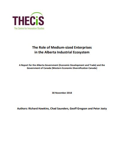 The Role of Medium-sized Enterprises in the Alberta Industrial Ecosystem